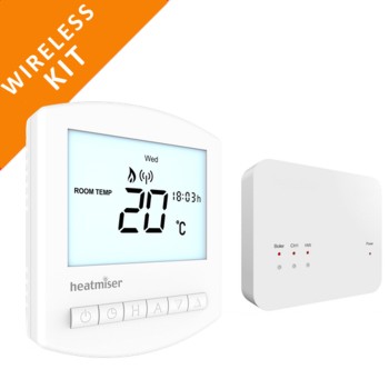 Heatmiser Wireless Thermostat & Receiver-Slimline RF KIT