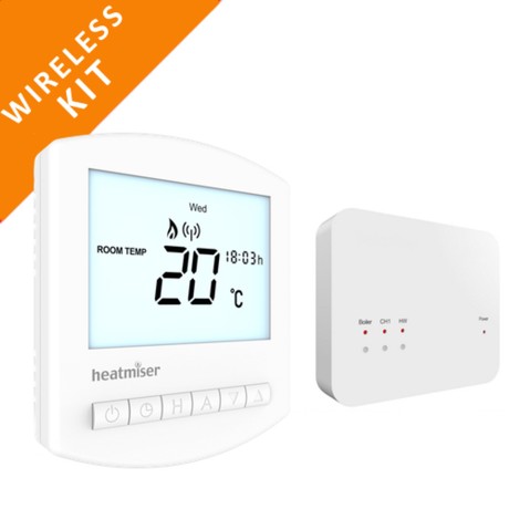 Heatmiser Wireless Thermostat & Receiver-Slimline RF KIT