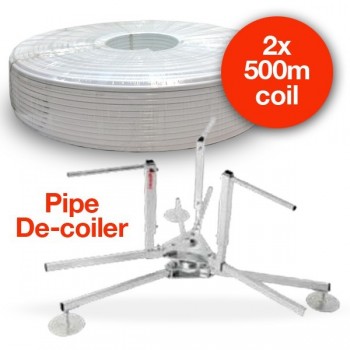 16 x 2mm 2 x 500 metre Coil & Pipe De-coiler